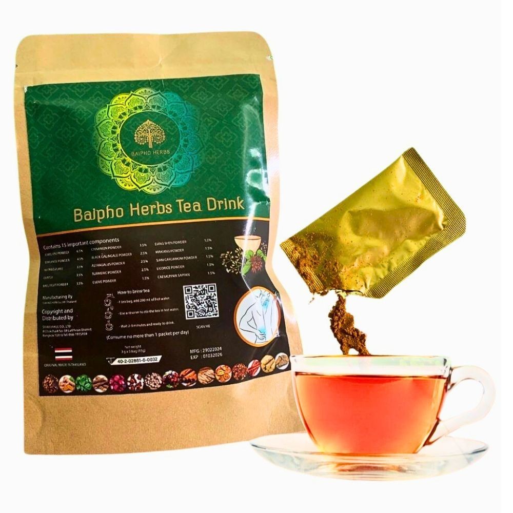 Thai Wellness Instant Herbal Tea Natural Blend Caffeine Free Gift Set 25 sachets