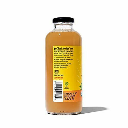 Bragg Organic Apple Cider Vinegar Beverage, Honey & Green Tea – 16oz, 4 Pack