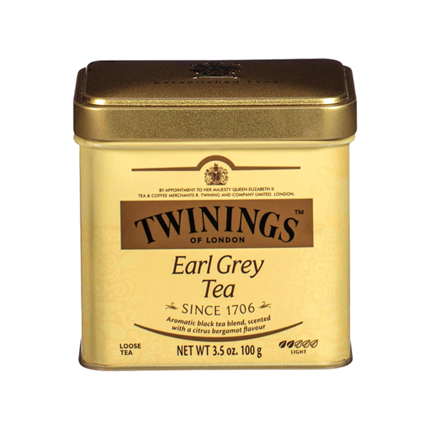 Earl Grey Loose Black Tea Tins, 3.53 Ounce Tins (Pack of 6), Flavoured with Citr