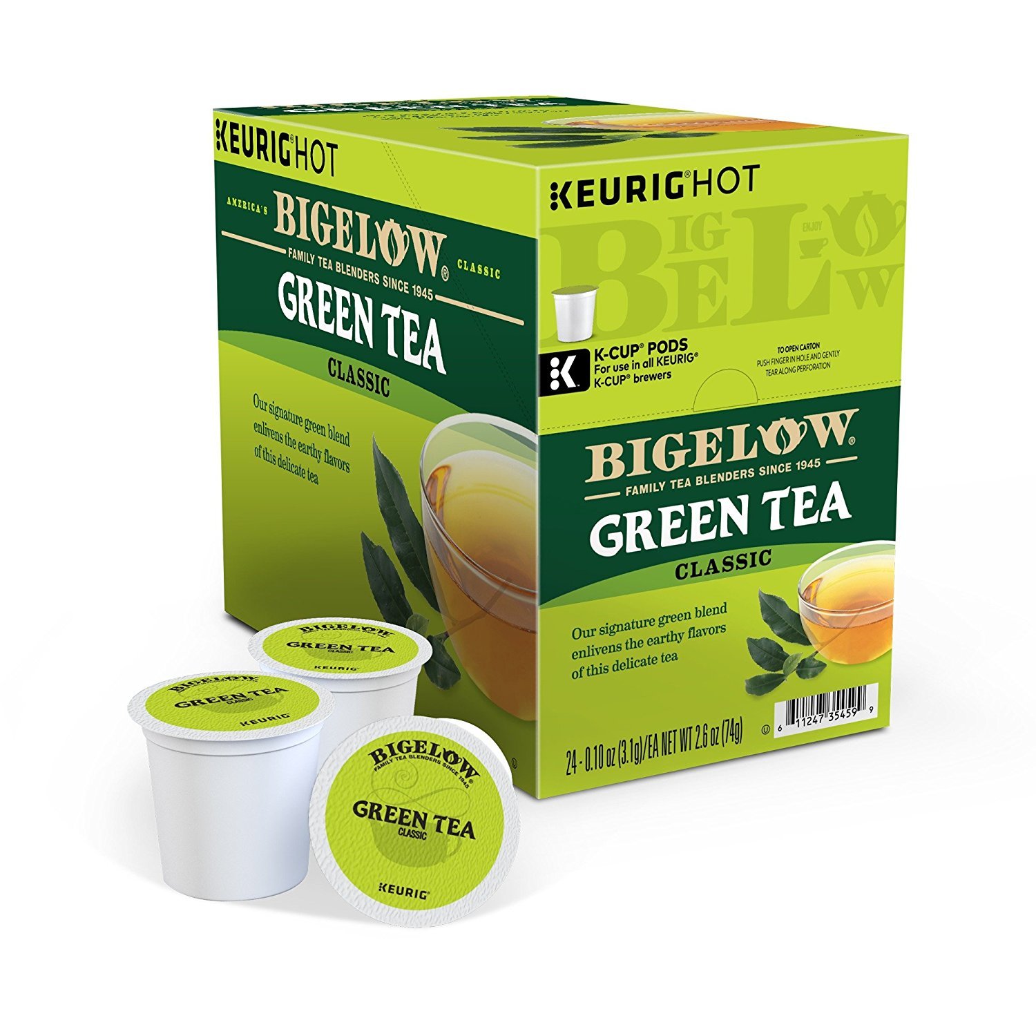 Bigelow Green Tea 12 to 144 Count Keurig K cup Pods Pick Any Quantity