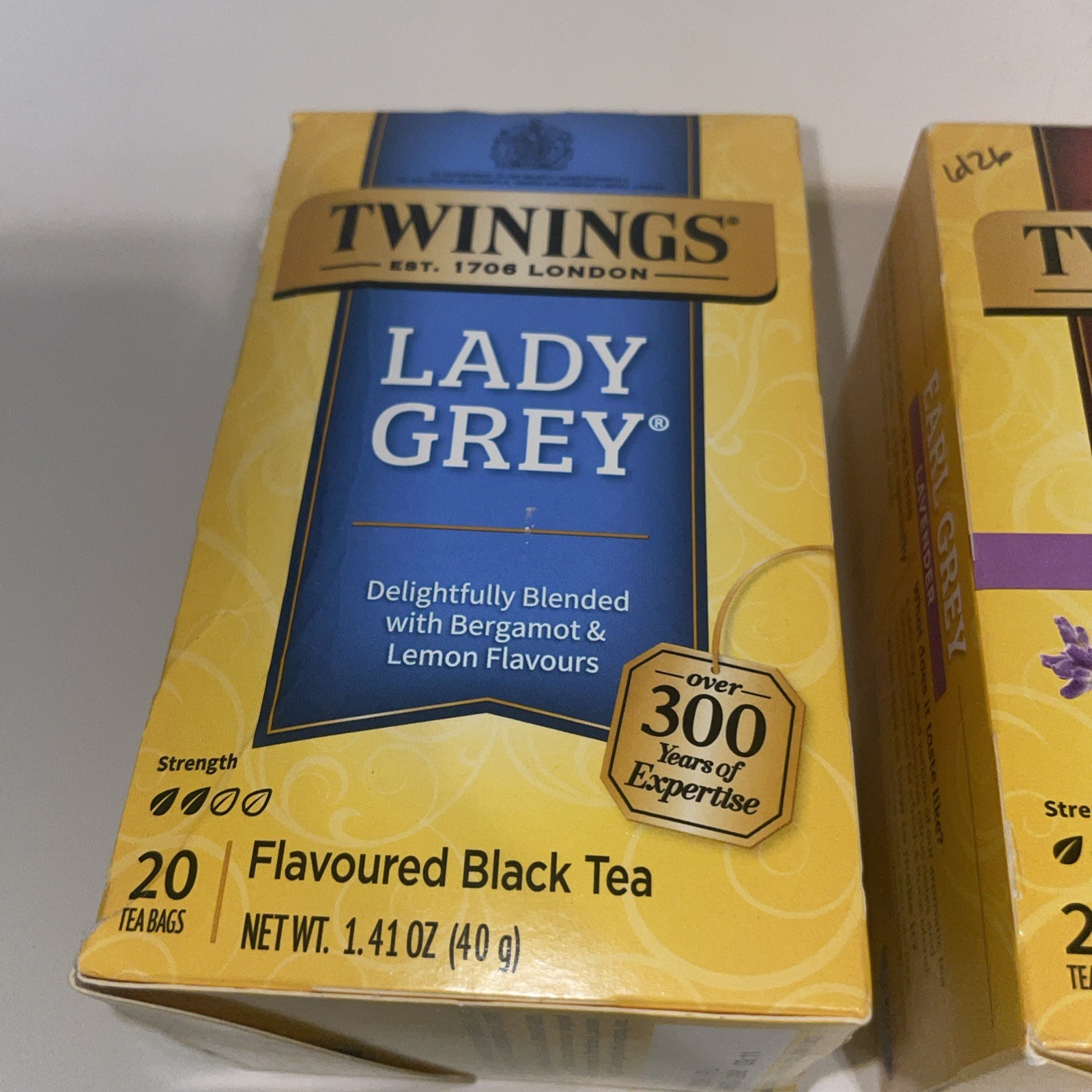 Twinings Lady Grey and Earl Grey Tea Bags 20 Count Each Lot of 3 New Sealed