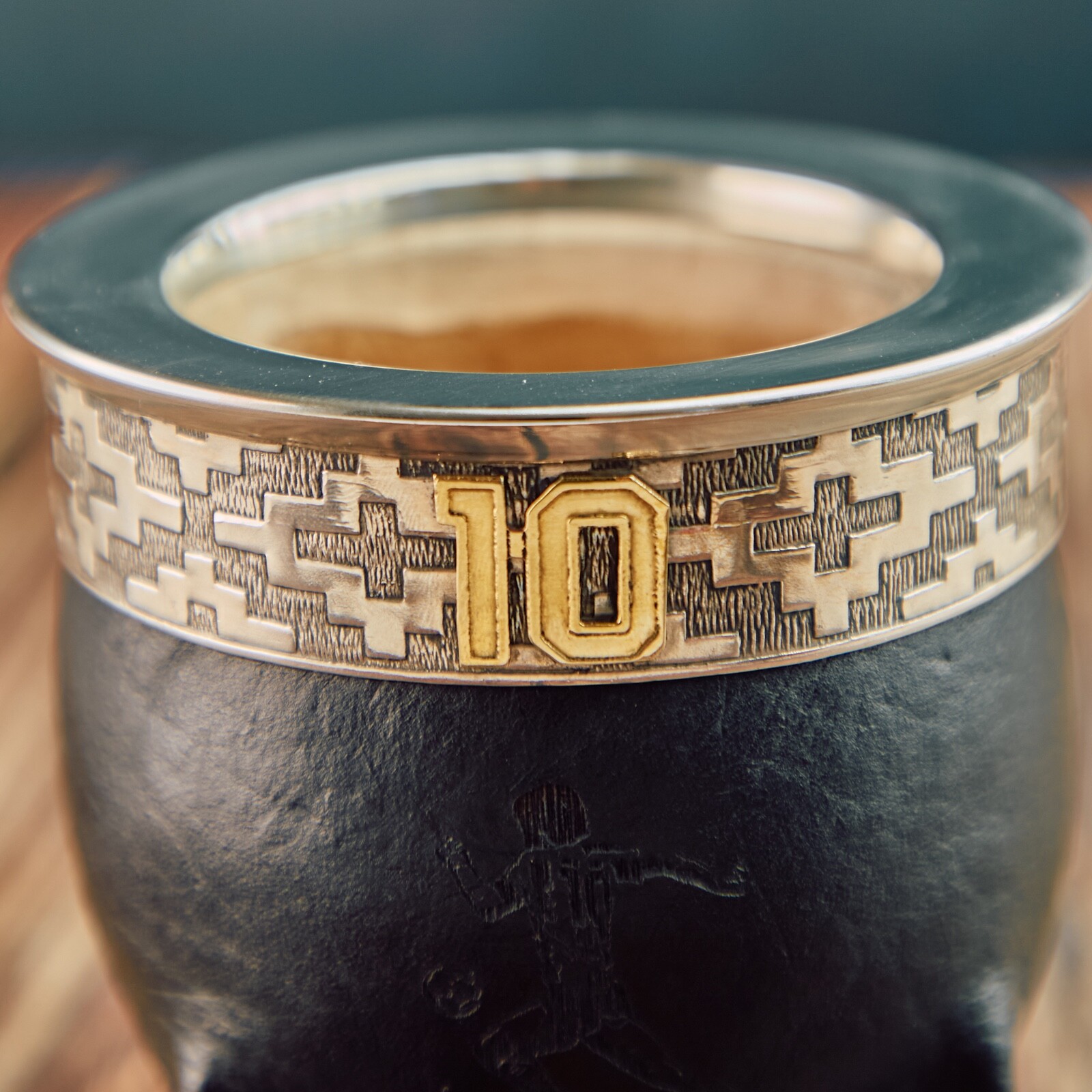 Taza/Mate Imperial Gourd MARADONA 10 High Quality + Straw