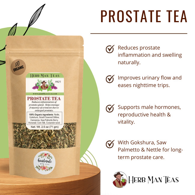 PROSTATE TEA- Reduces inflammation of the prostate gland & frequent urination