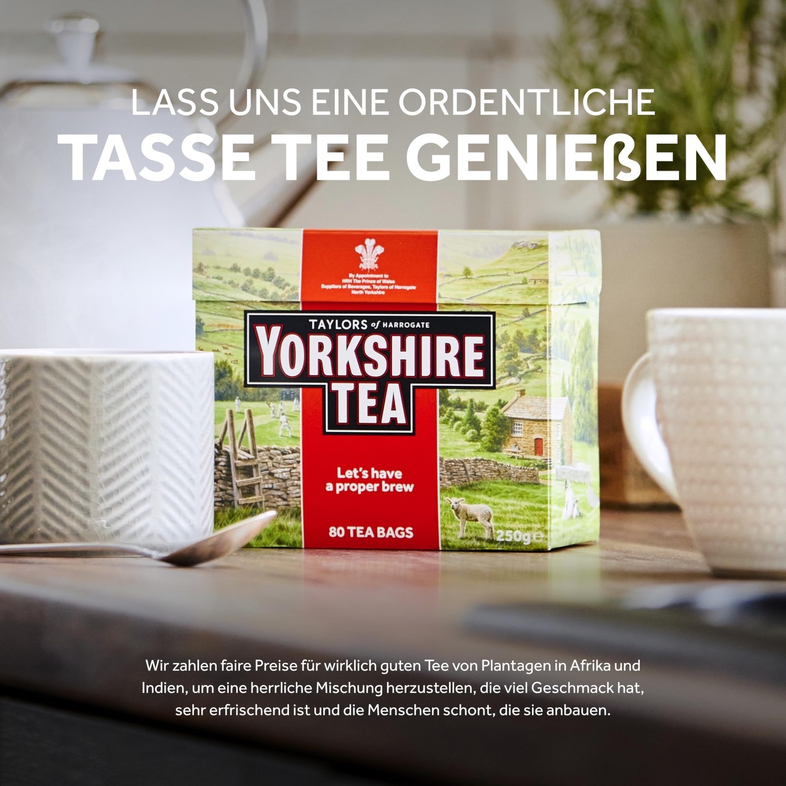 Yorkshire Tea Red, Black Tea Pillow Tea Bags 240 Count Refreshing Satisfying