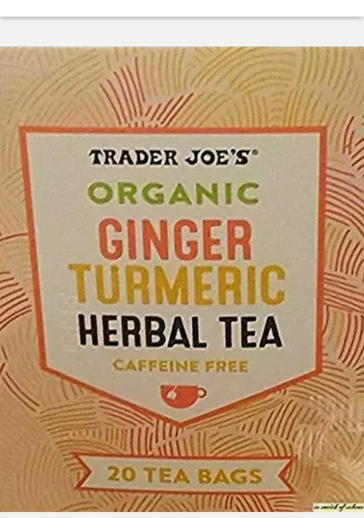 4 Packs Trader Joe’s Organic Ginger Turmeric Herbal Tea 20 Tea Bags 1.6 oz Each