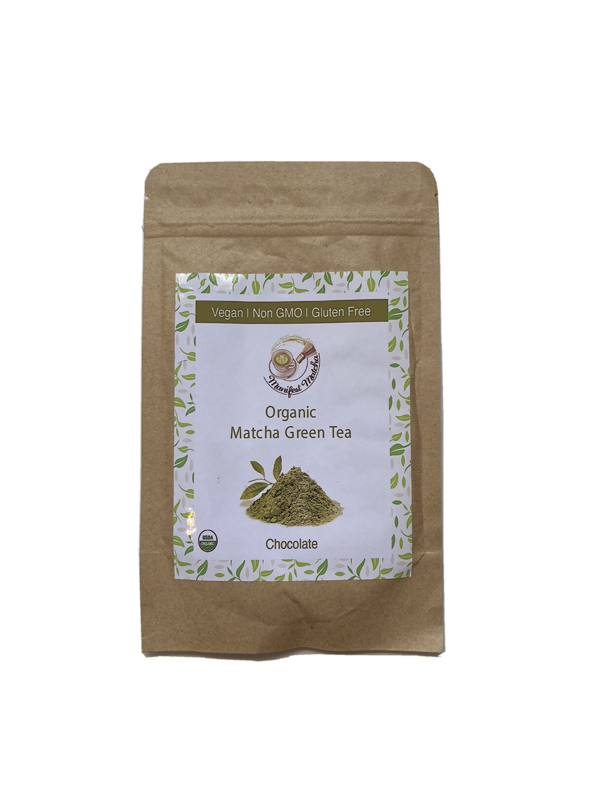 Manifest Matcha Chocolate Flavored Organic Green Tea Matcha Powder 70g Pouch
