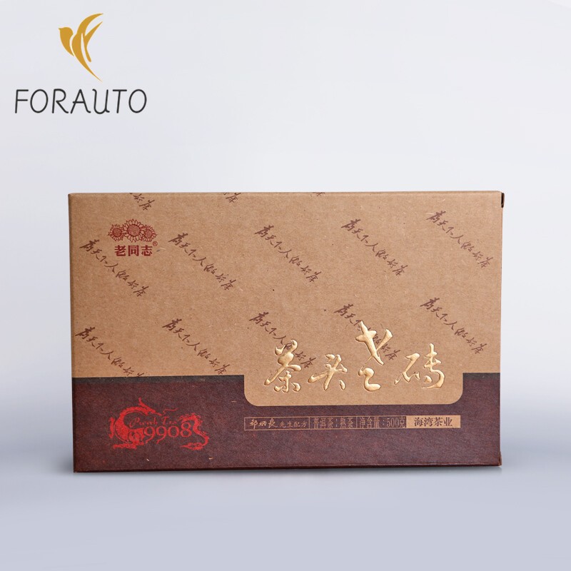 2018 Haiwan Old Comrade 9908 Ripe Pu-erh Lao Cha Tou Old Brick Shu Puer Tea 500g