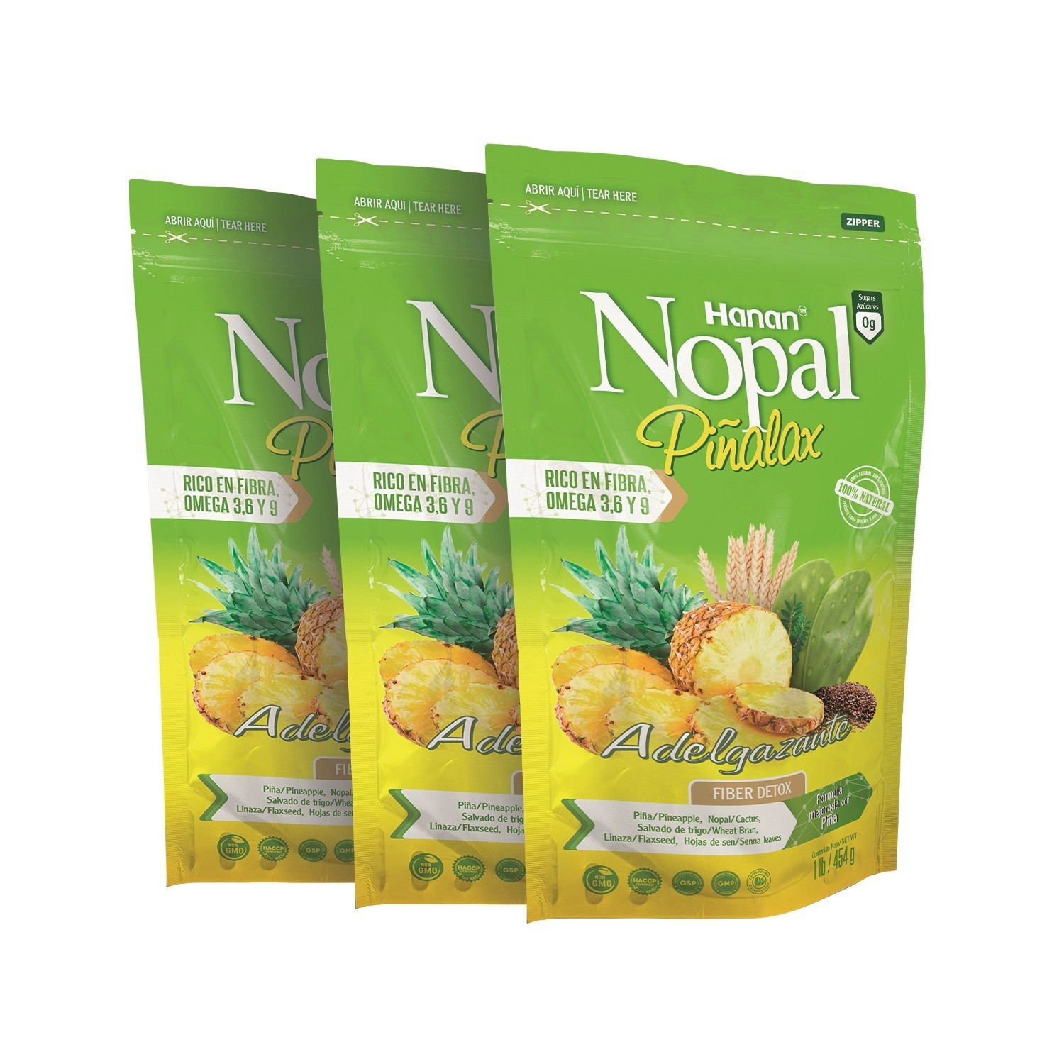 NOPAL PINALAX | 100% Natural High Fiber Blend | 1lb / 454g | Naturally Aids in C