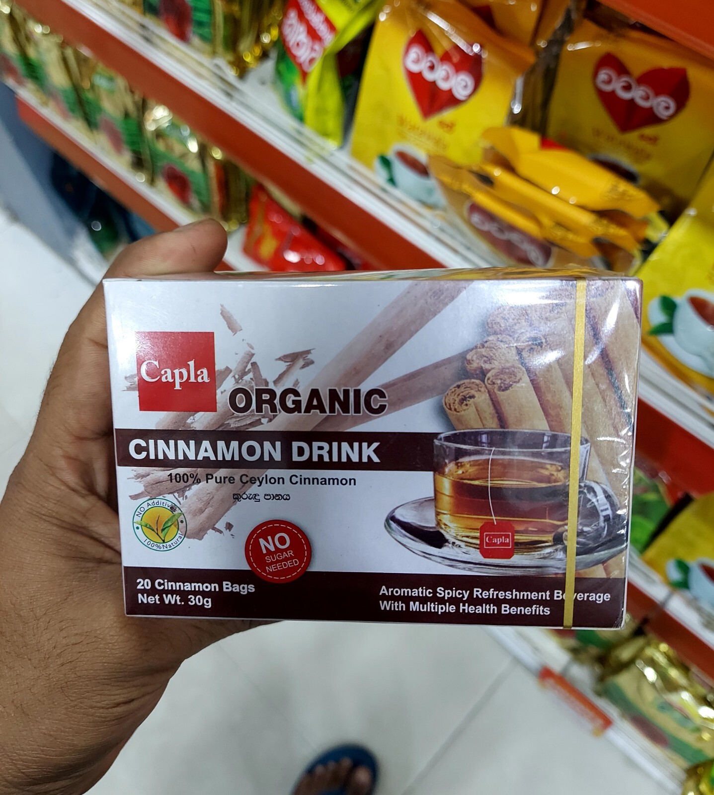 Cinnamon Drink Herbal Tea Bags Organic Natural Pure Sugar Blood Balance Best
