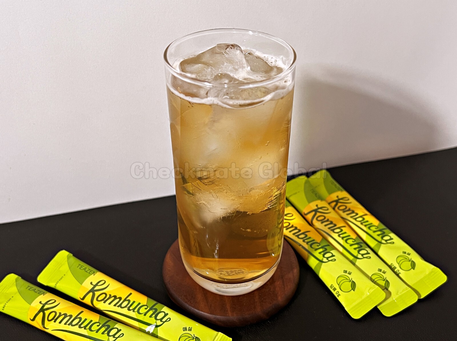 TEAZEN Kombucha Korean Plum 30 Sticks | Sugar-Free Prebiotic