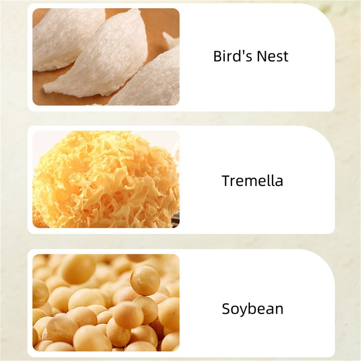 500g Bird’s Nest Tremella Soybean Milk Powder Instant Nutritious Breakfast