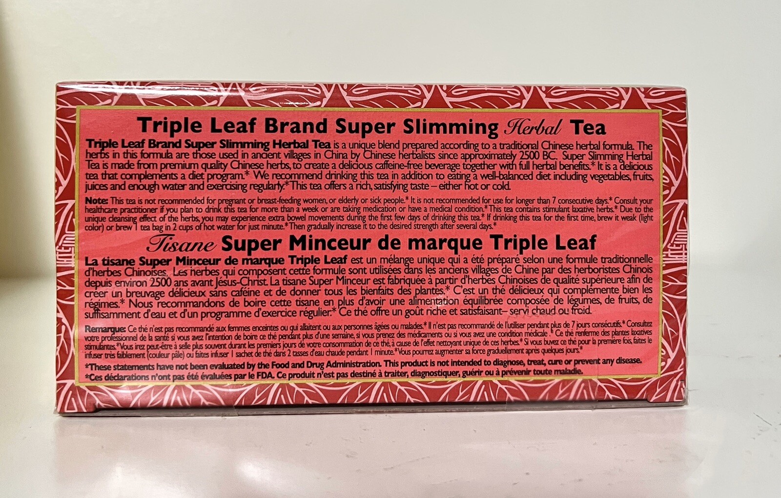 Triple Leaf Tea, Super Slimming Herbal Tea, 20 tea bags ~~Free Shipping