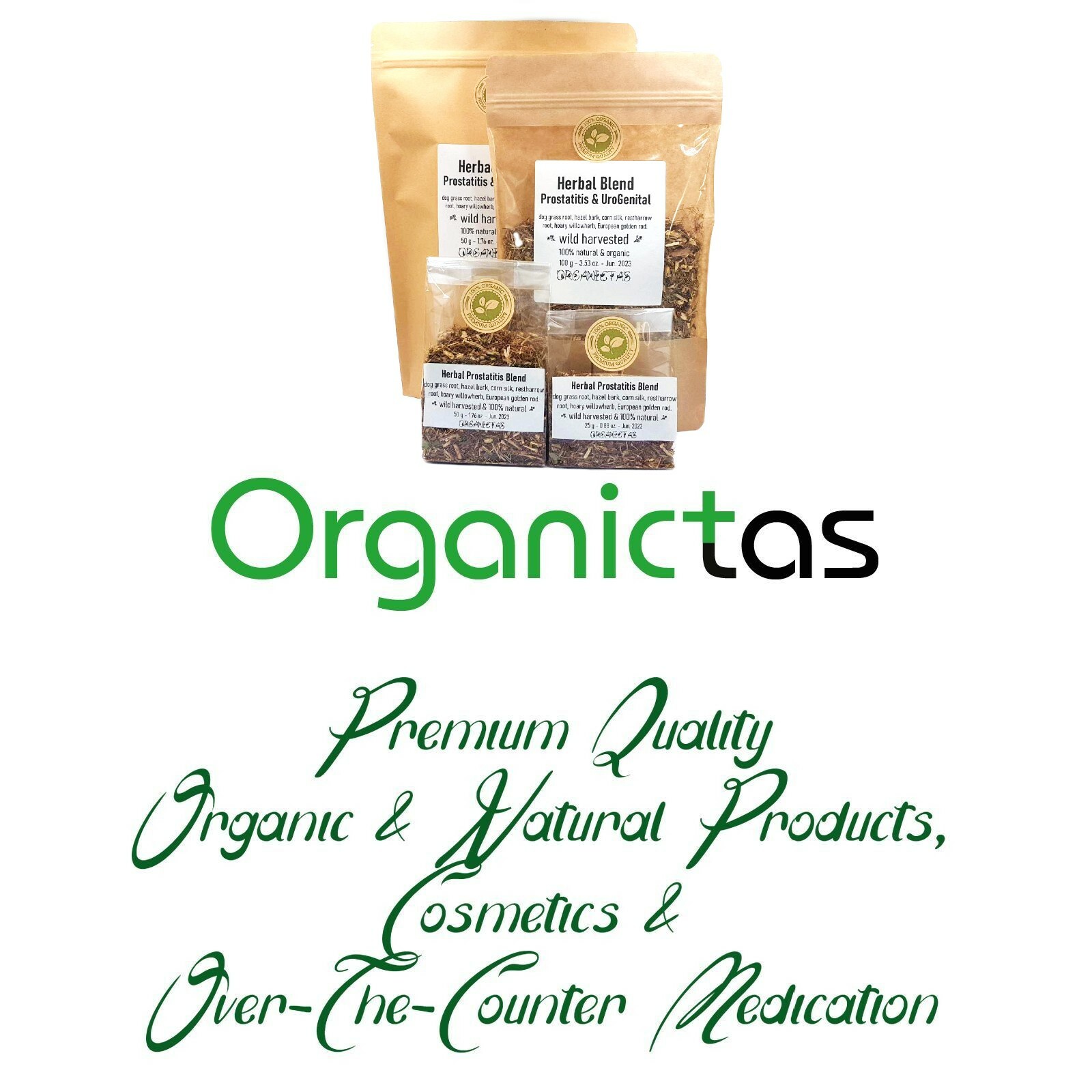 Urinary System & Prostate Herbal Blend Tea, 6 Herbs for Urinary Tract Problems