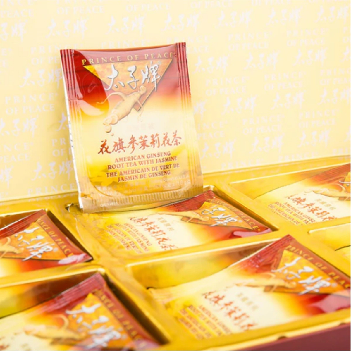 Prince of Peace American Ginseng Root Tea with Jasmine, 30 tea bags