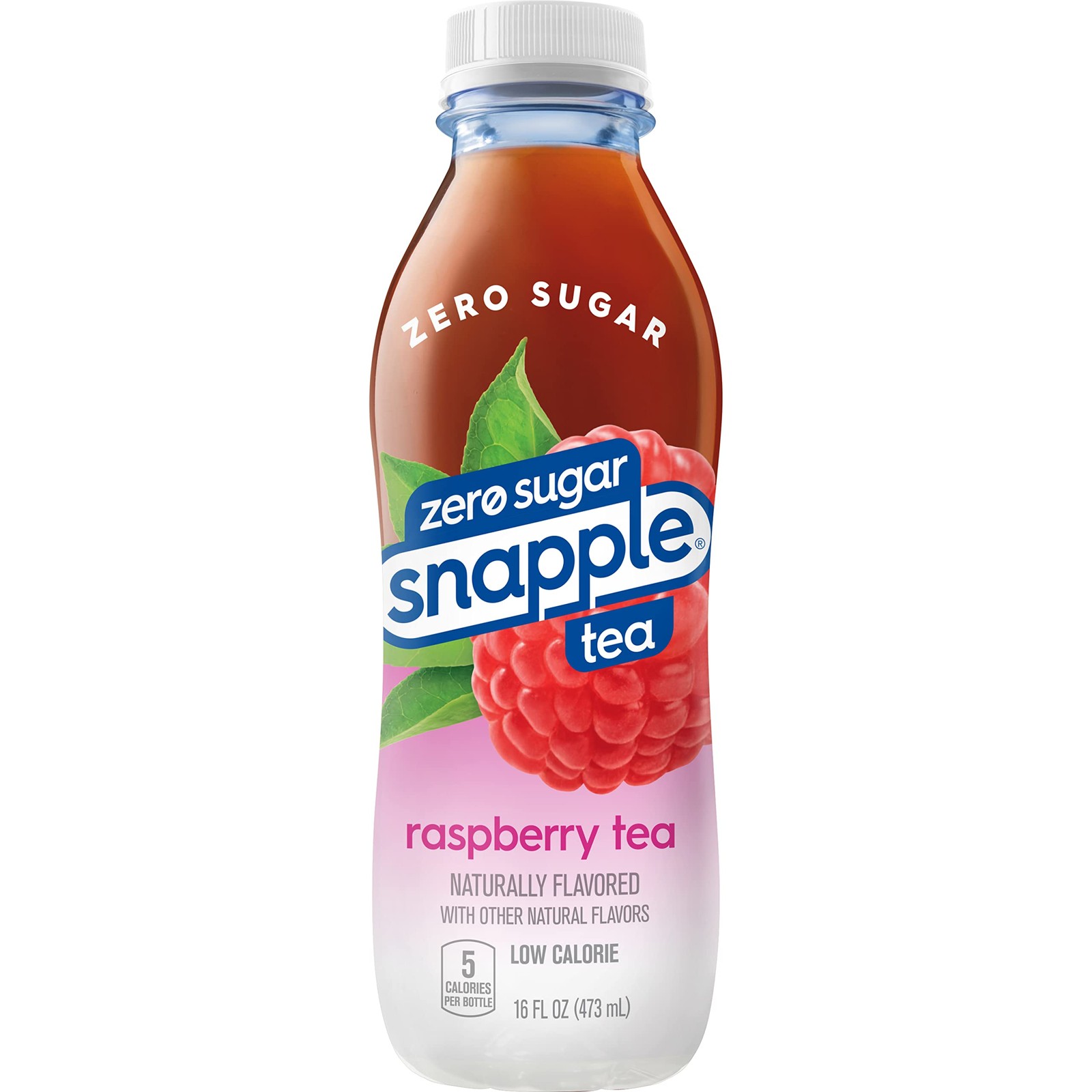 Zero Sugar Raspberry Tea, 16 fl oz recycled plastic bottle, Pack of 12