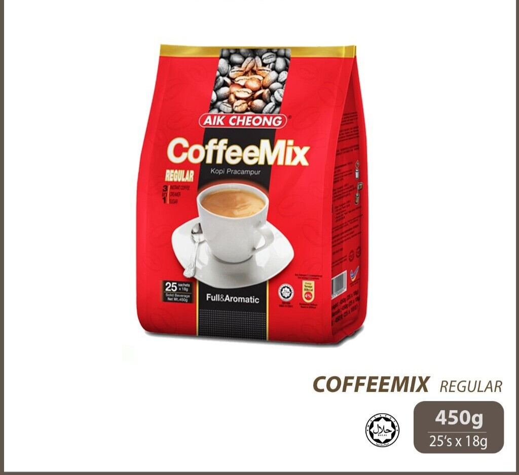 (4x Packs MIX) AIK CHEONG Instant Series (Regular / One + One / Rich / Brown)