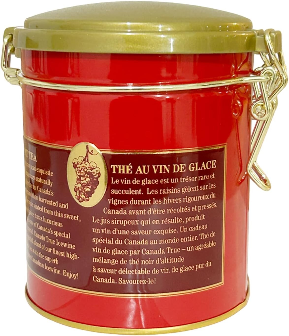 CANADA TRUE Icewine Tea 30 Tea Bags 60g (加拿大CANADA TRUE 冰酒茶 园铁罐装 30茶包 60g)
