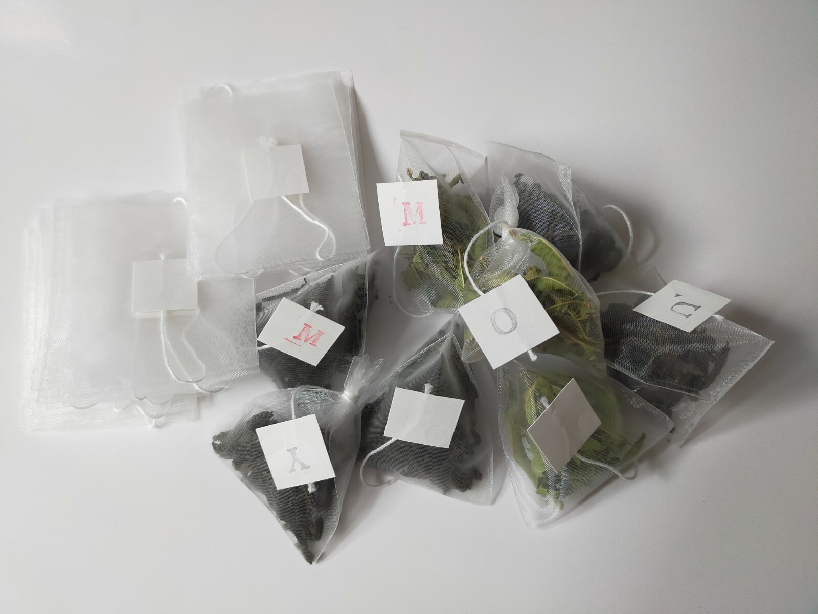 50pcs Transparent Empty Tea Bags Herbs Strainer Filter Loose Tea(5.5x7cm)approx