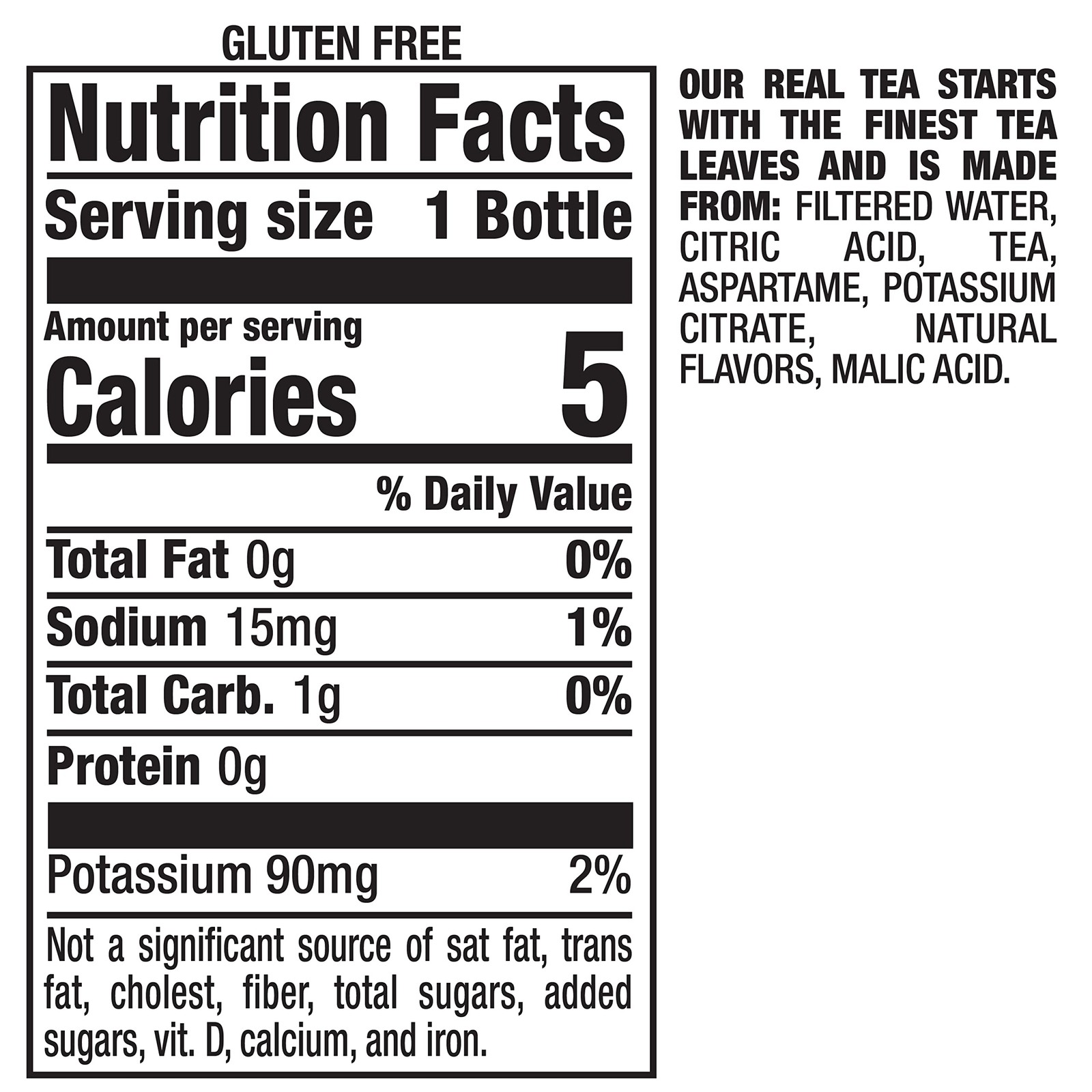 Zero Sugar Raspberry Tea, 16 fl oz recycled plastic bottle, Pack of 12
