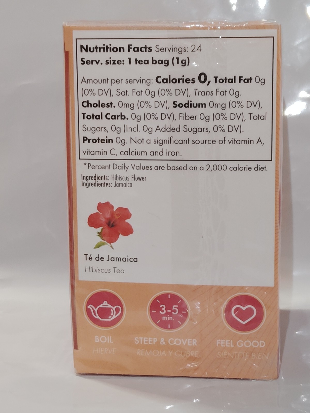 Dr Juan’s Santo Remedio Te De Jamaica Hibiscus Antioxidant Tea Bags 24 Count