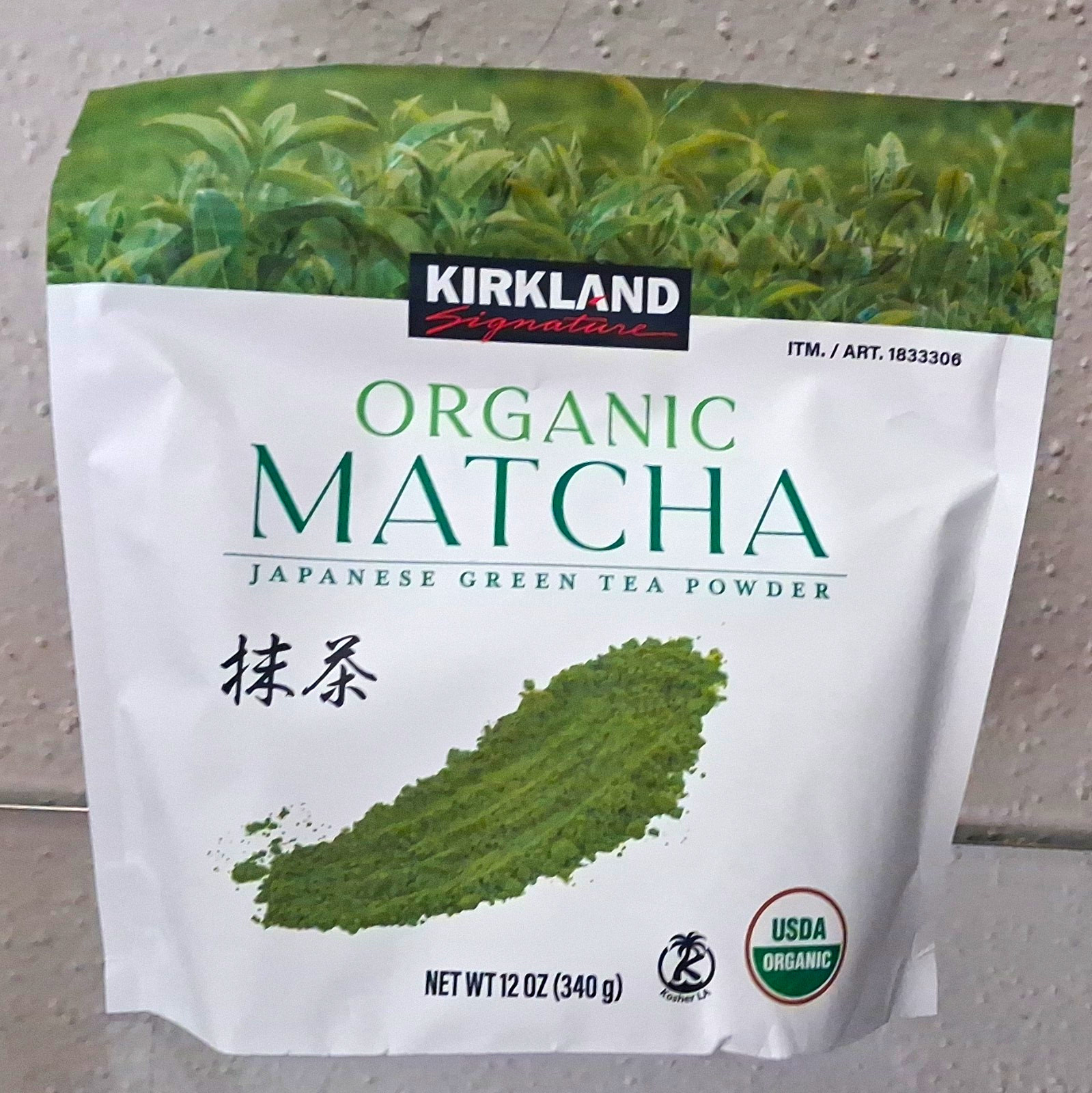 Kirkland Signature Organic Japanese Matcha Green Tea Powder, 12 oz (340 g)