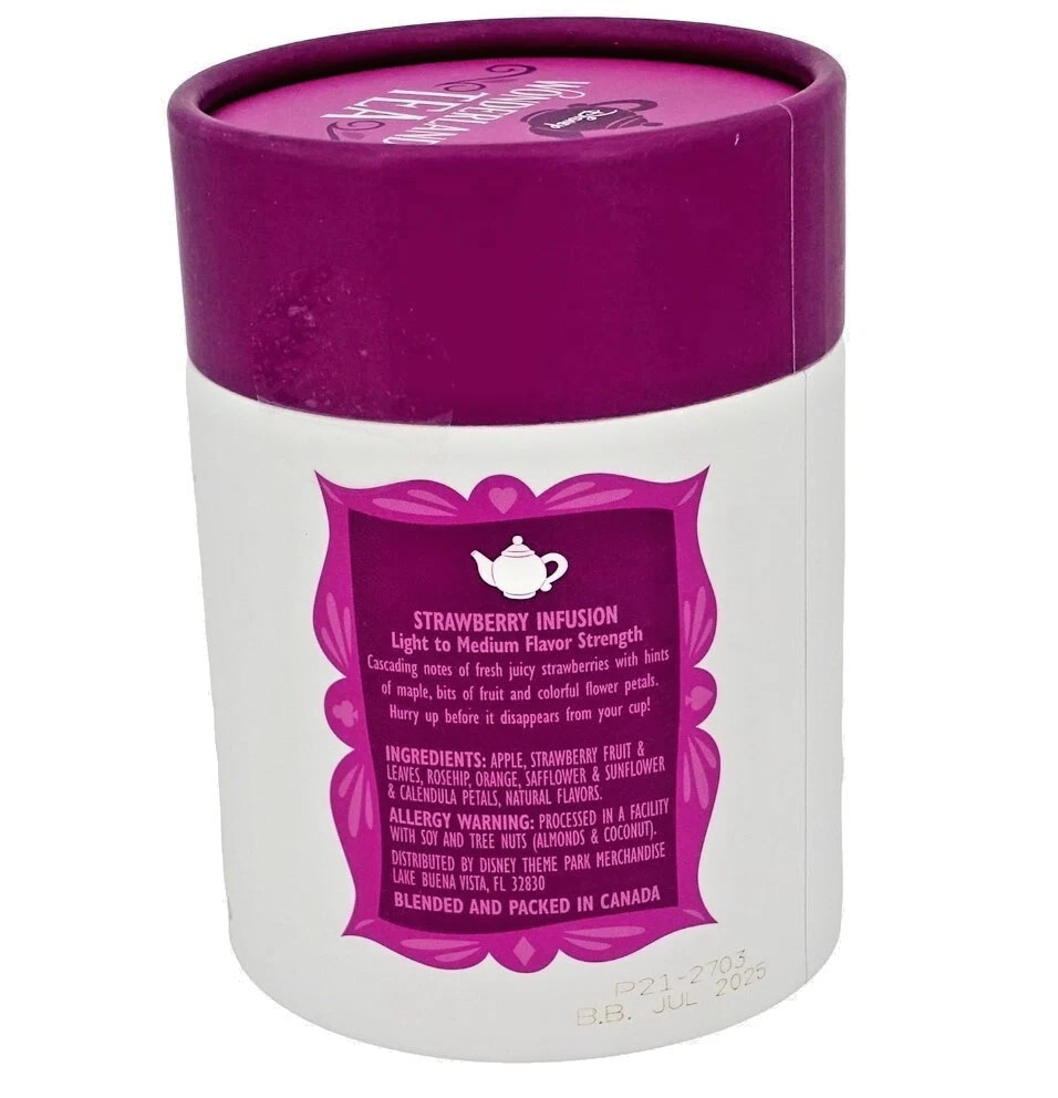 Disney Parks Alice in Wonderland Tea Queen’s Garden Strawberry Infusion 12 Bags