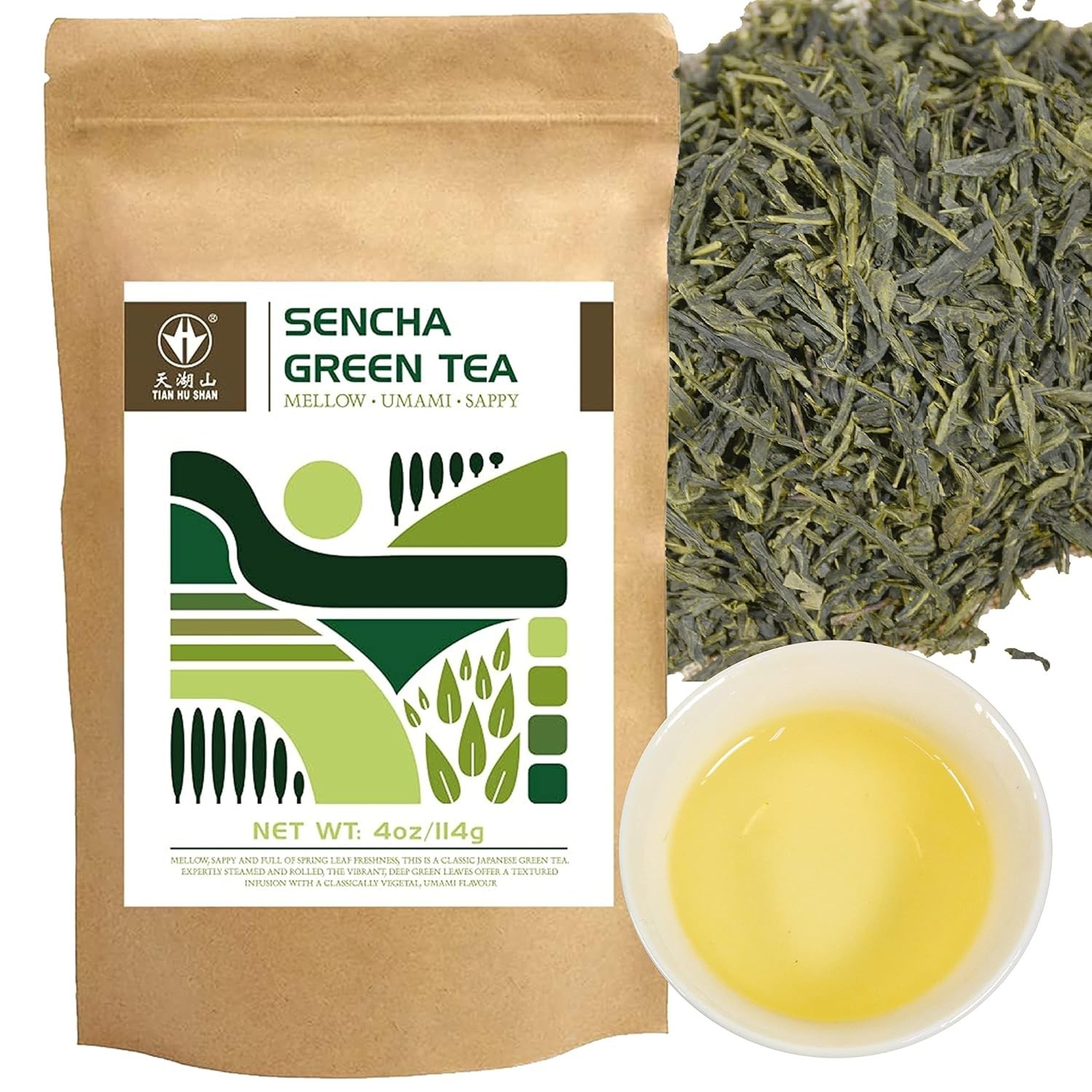 Japanese Sencha Green Tea 4oz Loose Leaf – Antioxidant Rich Delight