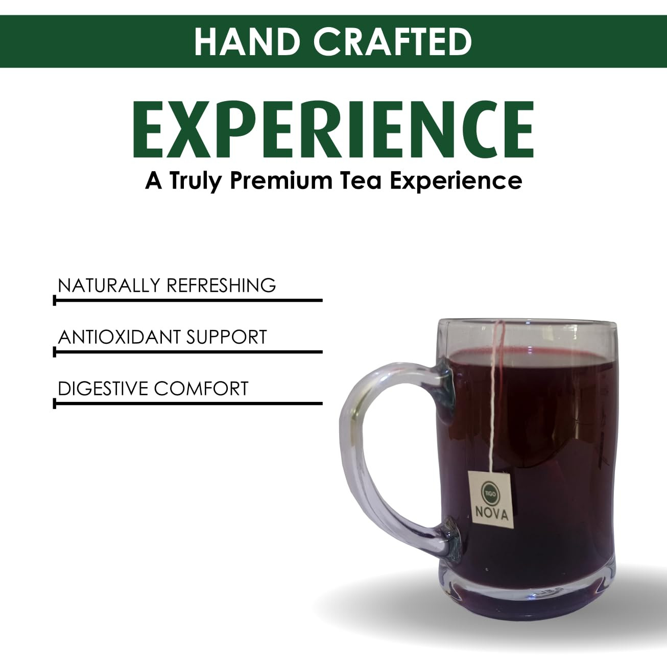 Premium Organic Hibiscus Tea Bags, 100% Natural and Organic Ingredients, Antioxi