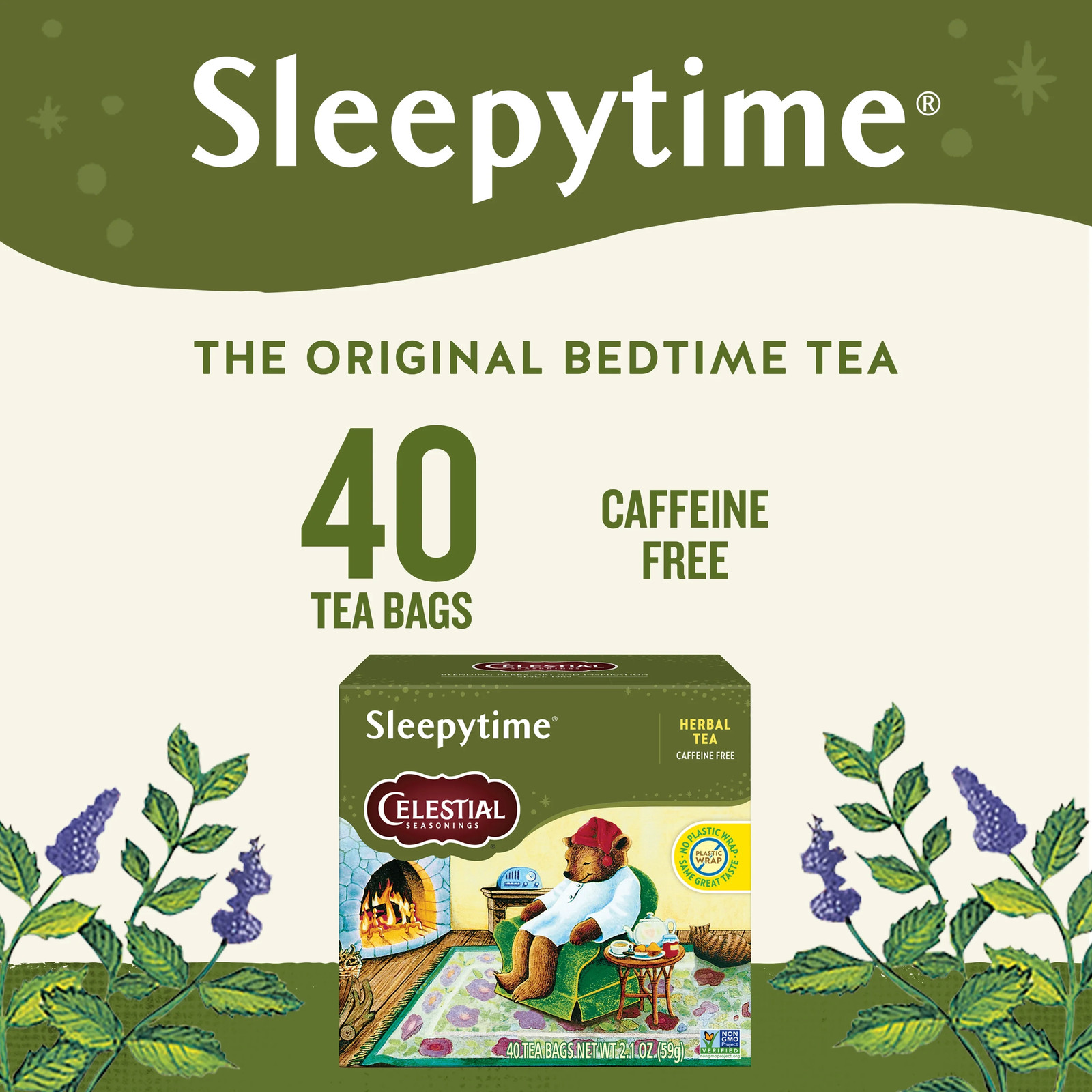 Sleepytime Herbal Tea Bags Celestial 40 Count
