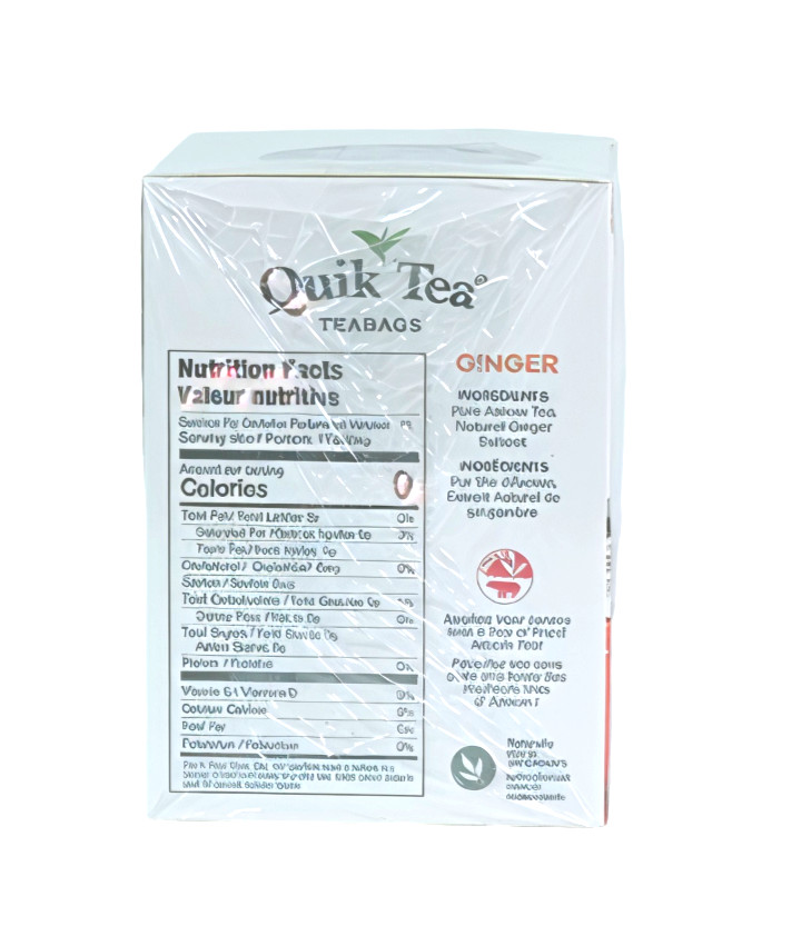 QuikTea Ginger Teabags – 72 Count