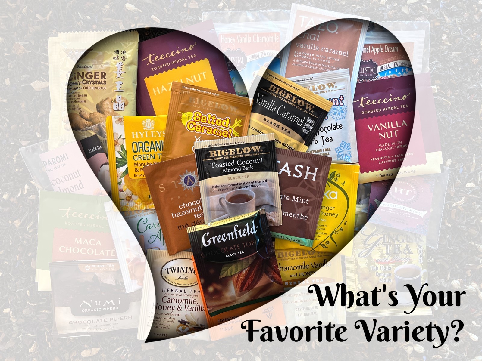 Dessert Tea Bag Sampler Variety Pack – 24 Single-Serve Varieties – 15 Brands