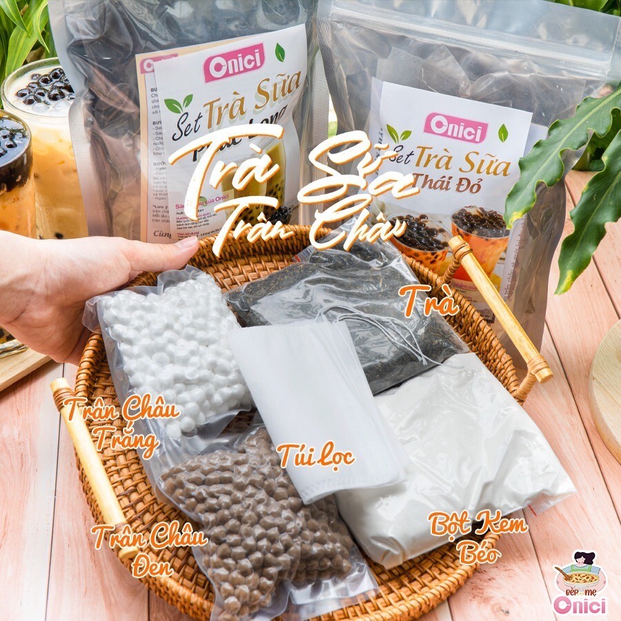 Taro Milk Tea DIY Kit – Make 20 Cups | Boba Tea Set w/ Pearls & Creamer