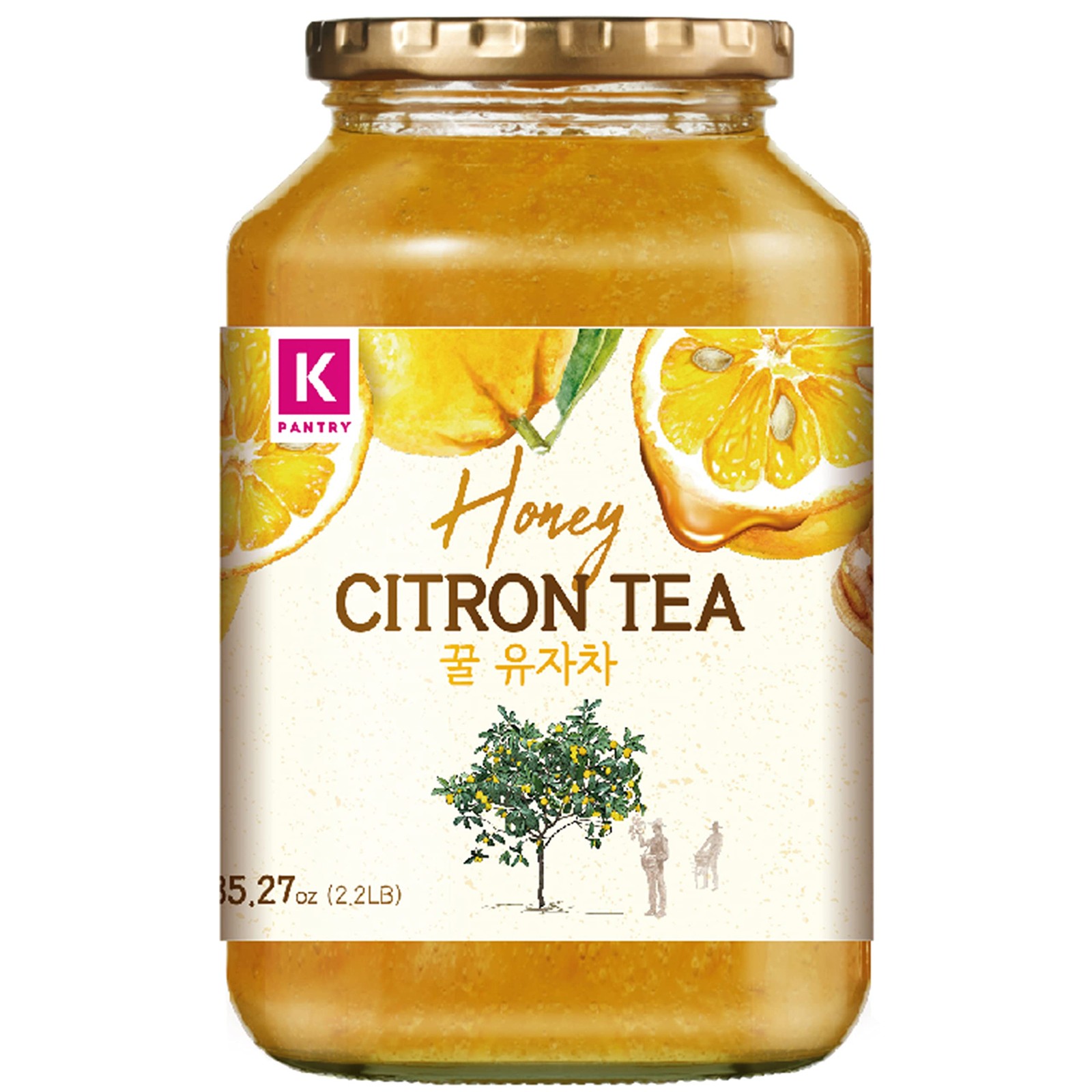 KPANTRY Korean Yuja Tea (Honey Citron) – Pure Yuzu 35.27 Fl Oz (Pack of 1)