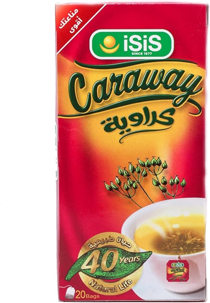Isis Organic Karaway Tea Egyptian Calming Natural Herbal Tea 100 Bags كراوية