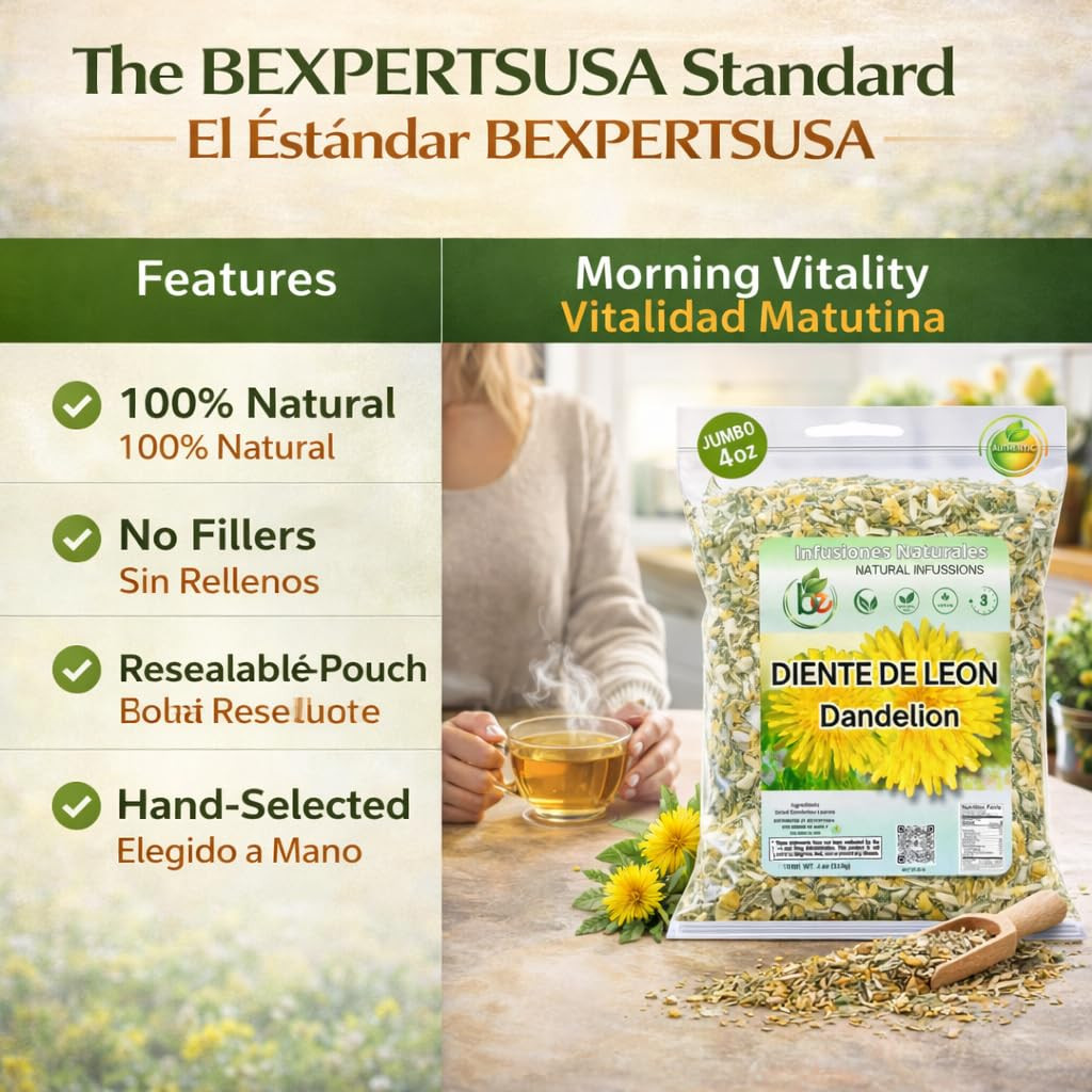 Diente de León Herbal Tea – Dandelion Loose Leaf – 4 oz (113 g) – 100% Natural,