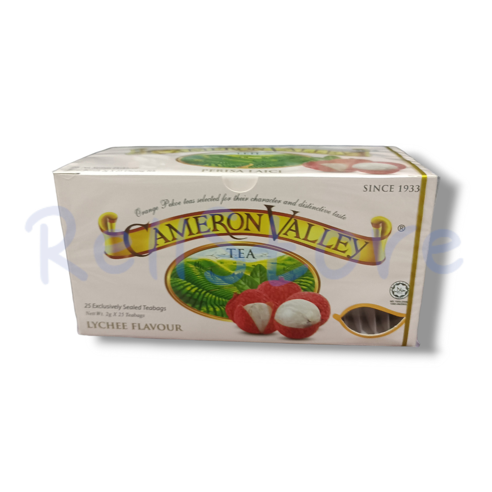 Cameron Valley Lychee Flavour Tea 25 Bags | Highland Orange Pekoe Malaysia