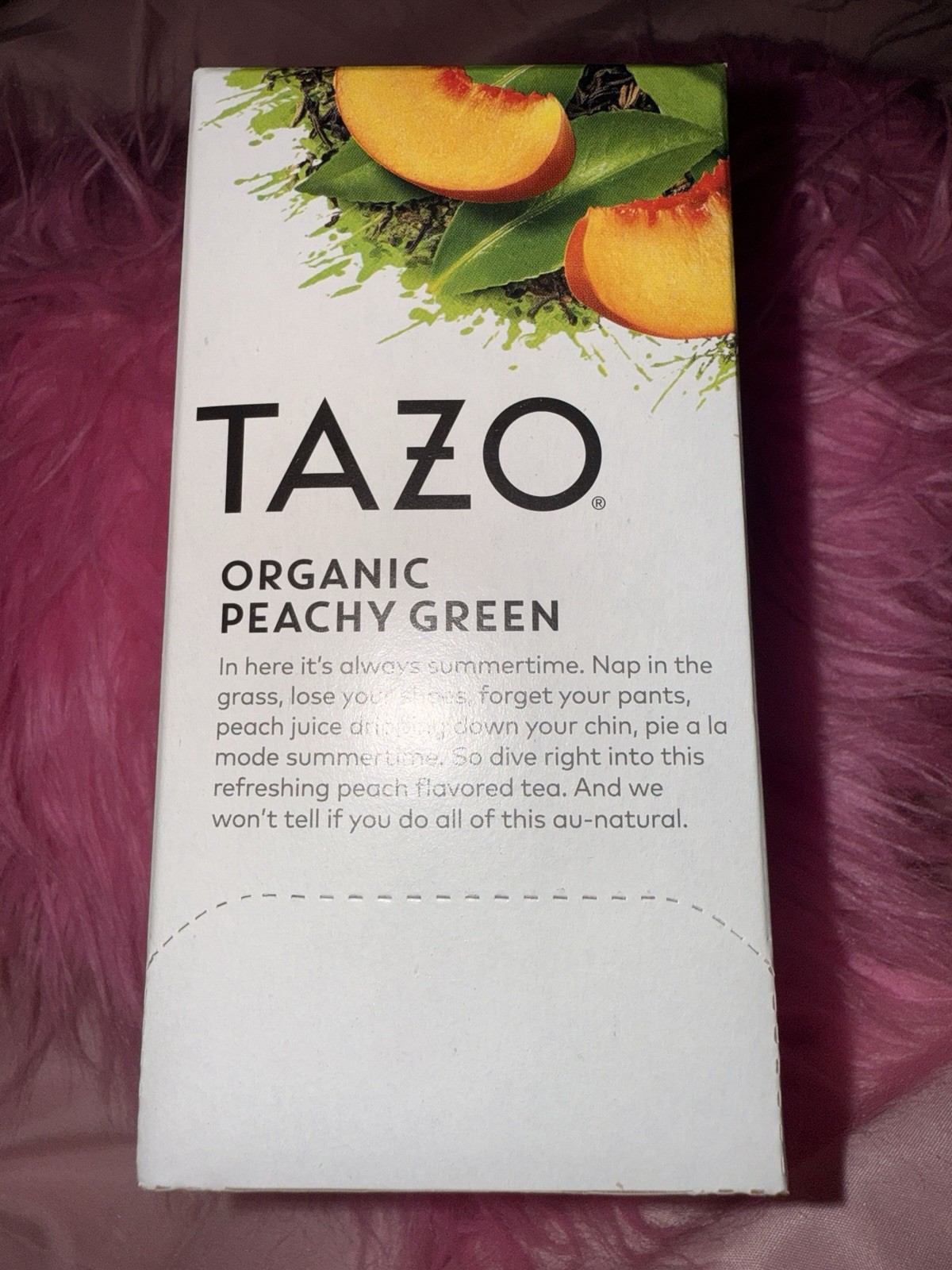 FREE SHIPPING TAZO Organic Peachy Green Tea Bags ( 2 PACK ) 40 CountRefreshing