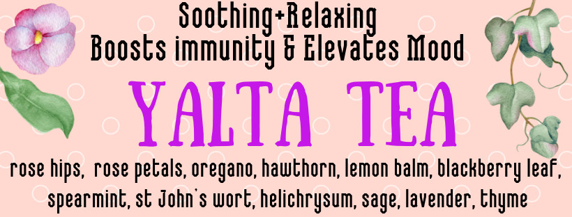 YALTA Relaxing Wellness Immunity Boost Herbal Loose Leaf Tea Blend 2 oz
