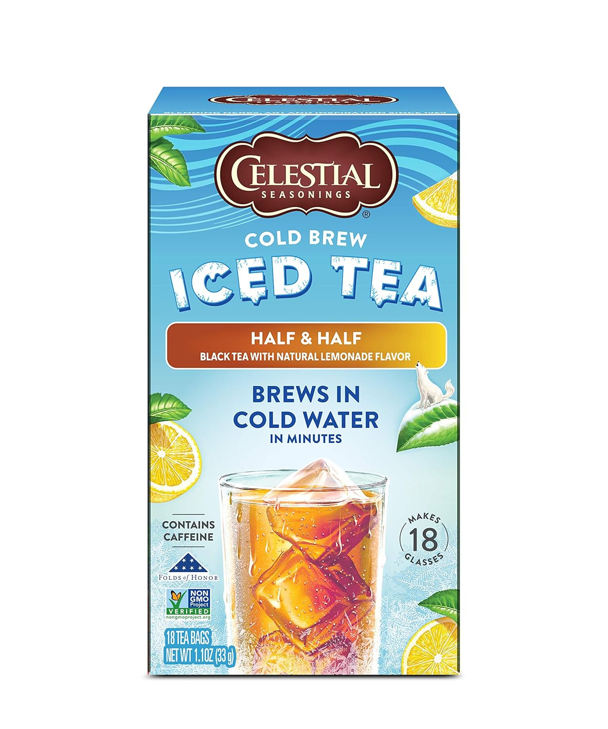 Cold Brew Iced Tea, Half and Half Iced Black Tea and Lemonade, Contains Caffeine