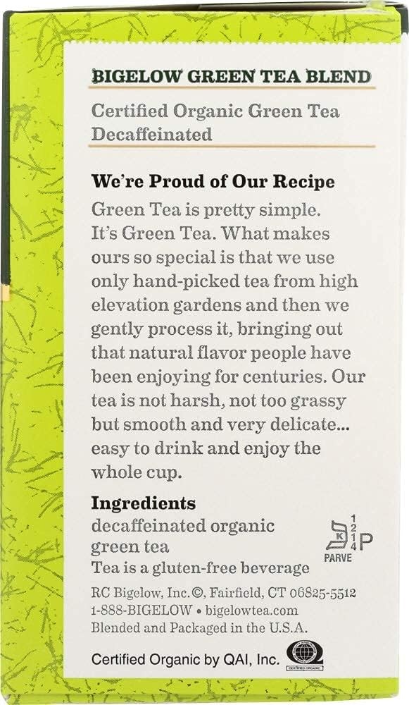 (Pack of 6) Bigelow Tea Decaf Green Tea Bags 40 Count Each 1.73 Oz