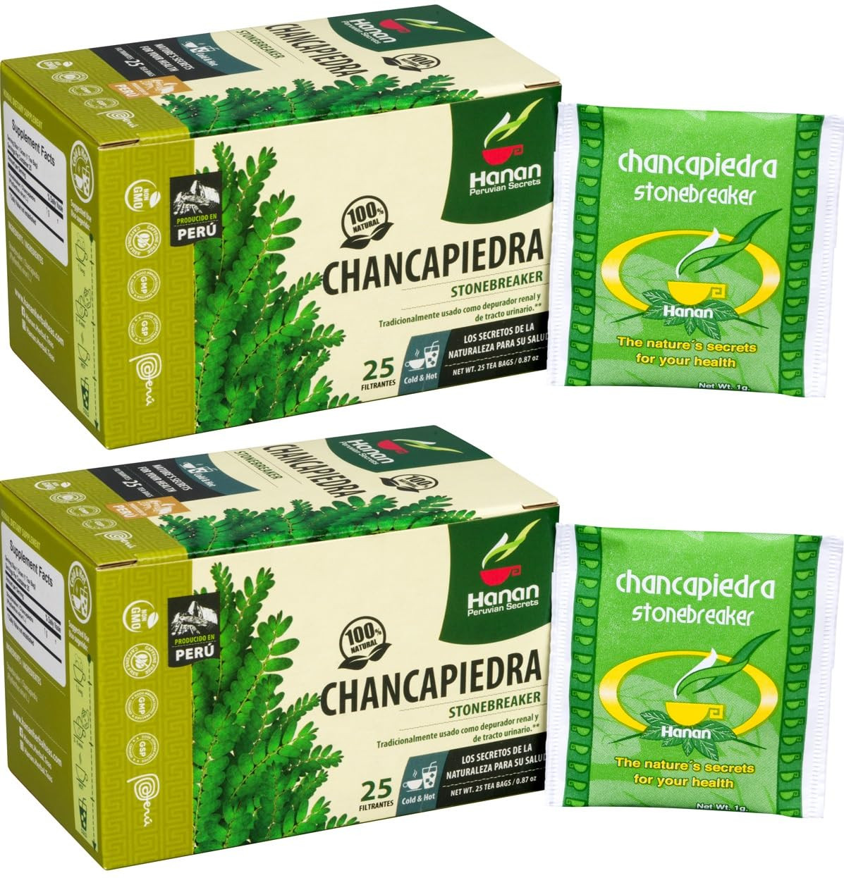 Hanan Chanca Piedra Tea Stone Breaker 50 Teabags of Dried Chancapiedra Leaves…