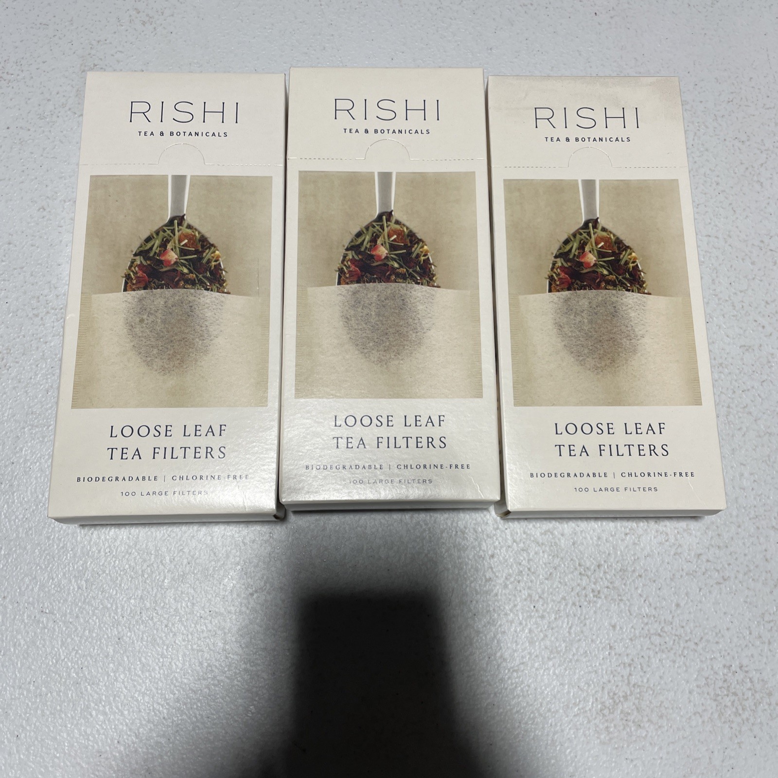 Rishi Tea & Botanicals Loose Leaf Tea Filters — 100 Large Filters – Pack Of 3