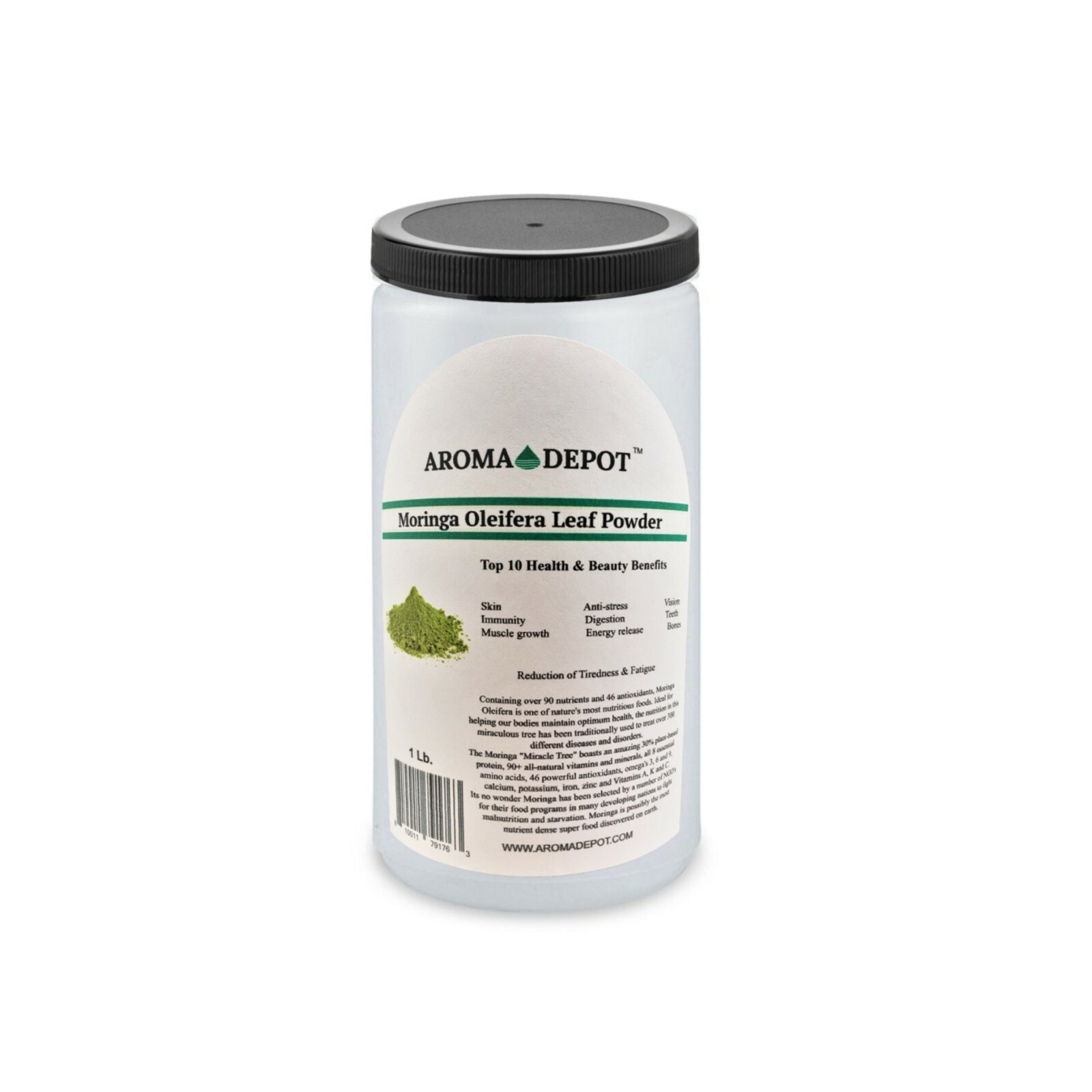 1lb Moringa leaf Powder Great For Energy, Nutrition Pure Natural JAR