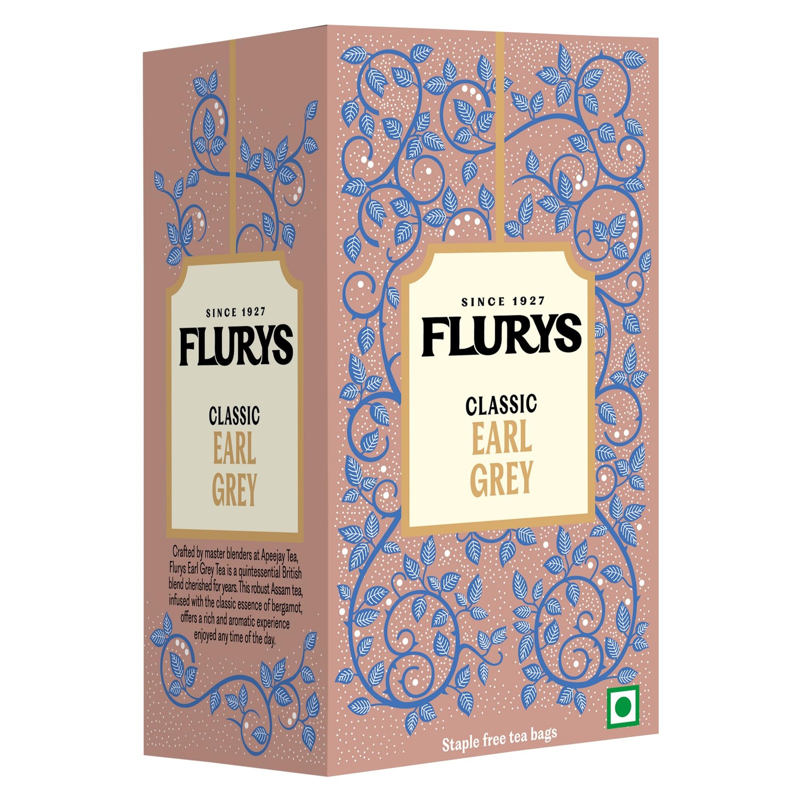 Flurys Classic Earl Grey 25 Tea Bags, 45 Grams