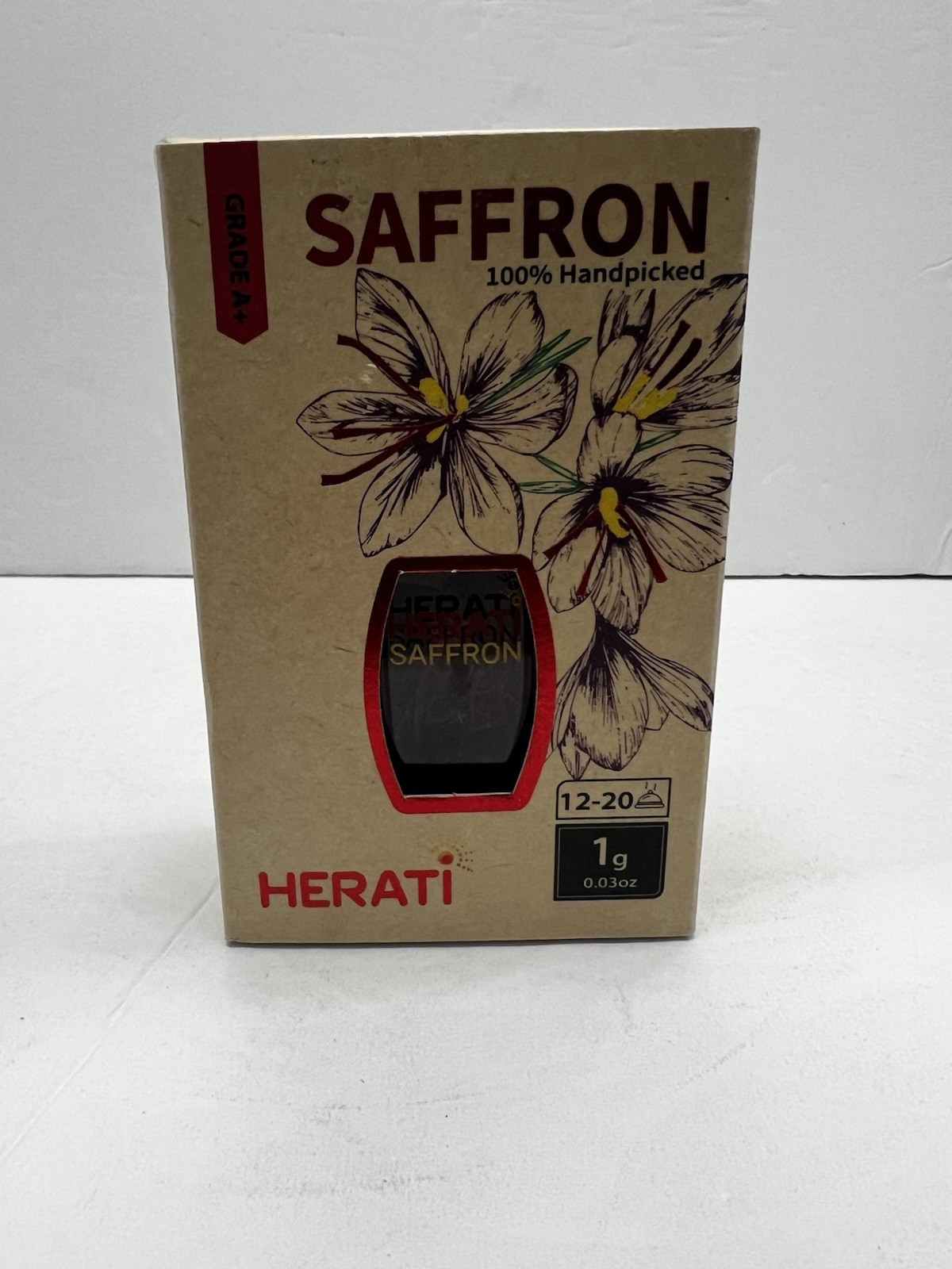 Grade A+ Saffron 100% Handpicked Herati 1g ( 0.03oz) Tea