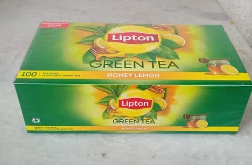 Lipton Honey Lemon Green Tea 100 Bags | Natural Flavour | Zero Calories | Detox