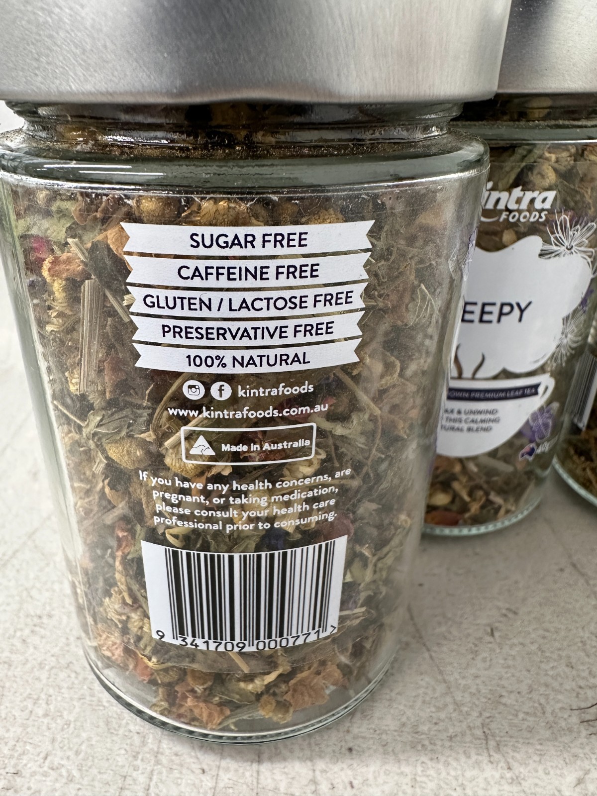 LOT OF 3 – Kintra Foods Sleepy Calming Naturally Grown Loose Leaf Tea 1.4 Oz