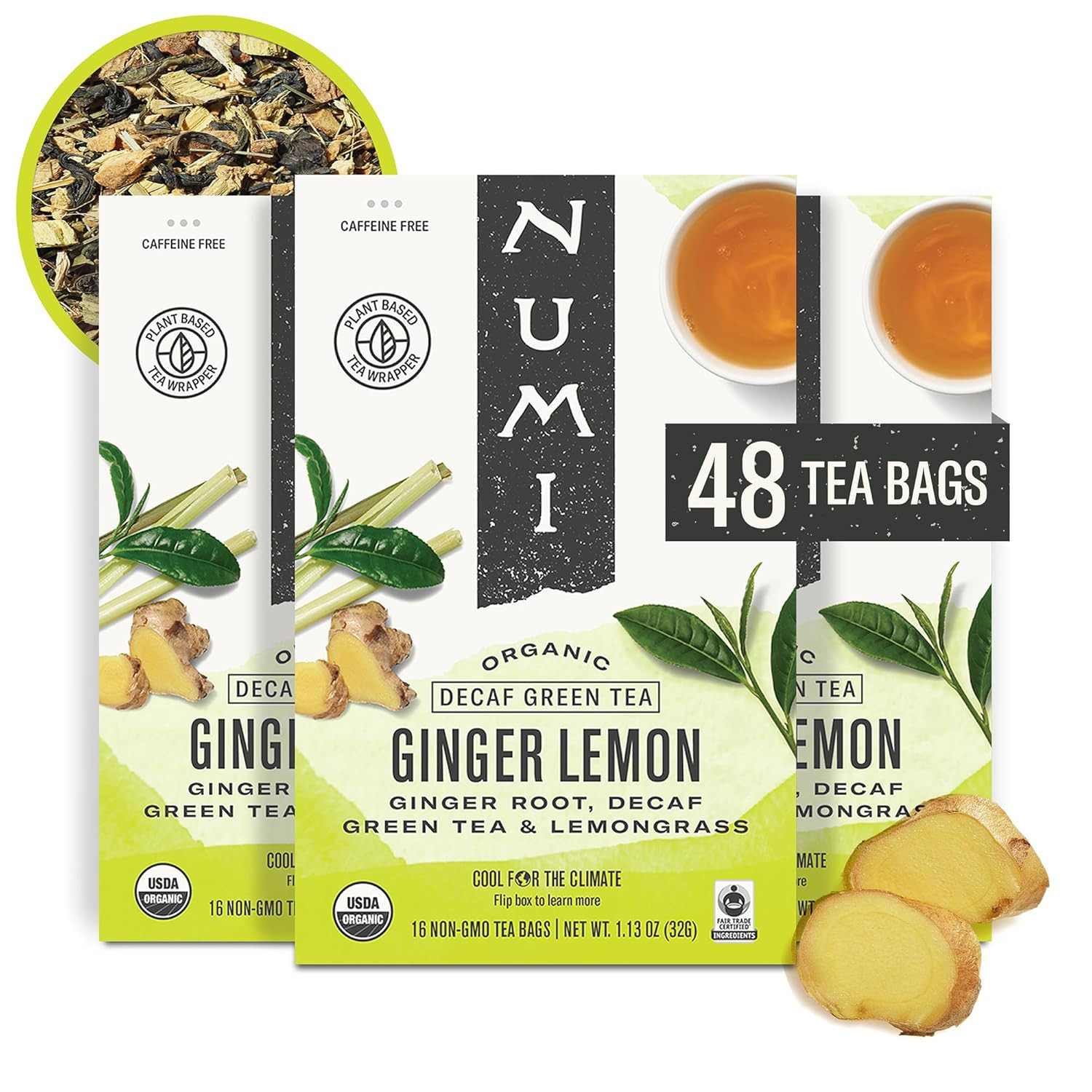 Numi Organic Matcha Toasted Rice Tea, 100 Matcha Tea Bags, Flavorful Green Tea