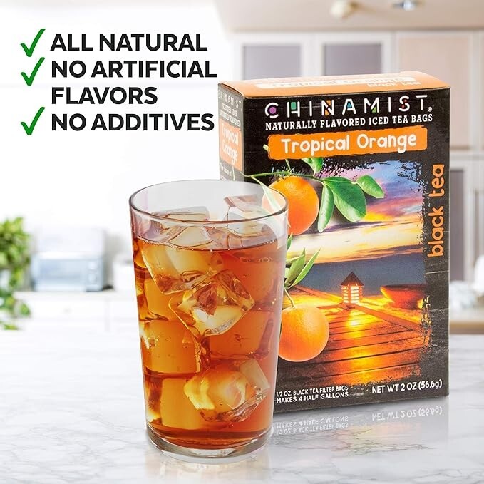 China Mist – Tropical Orange Black Tea Infusion, 1/2 oz Filter Bags (2 PACK)