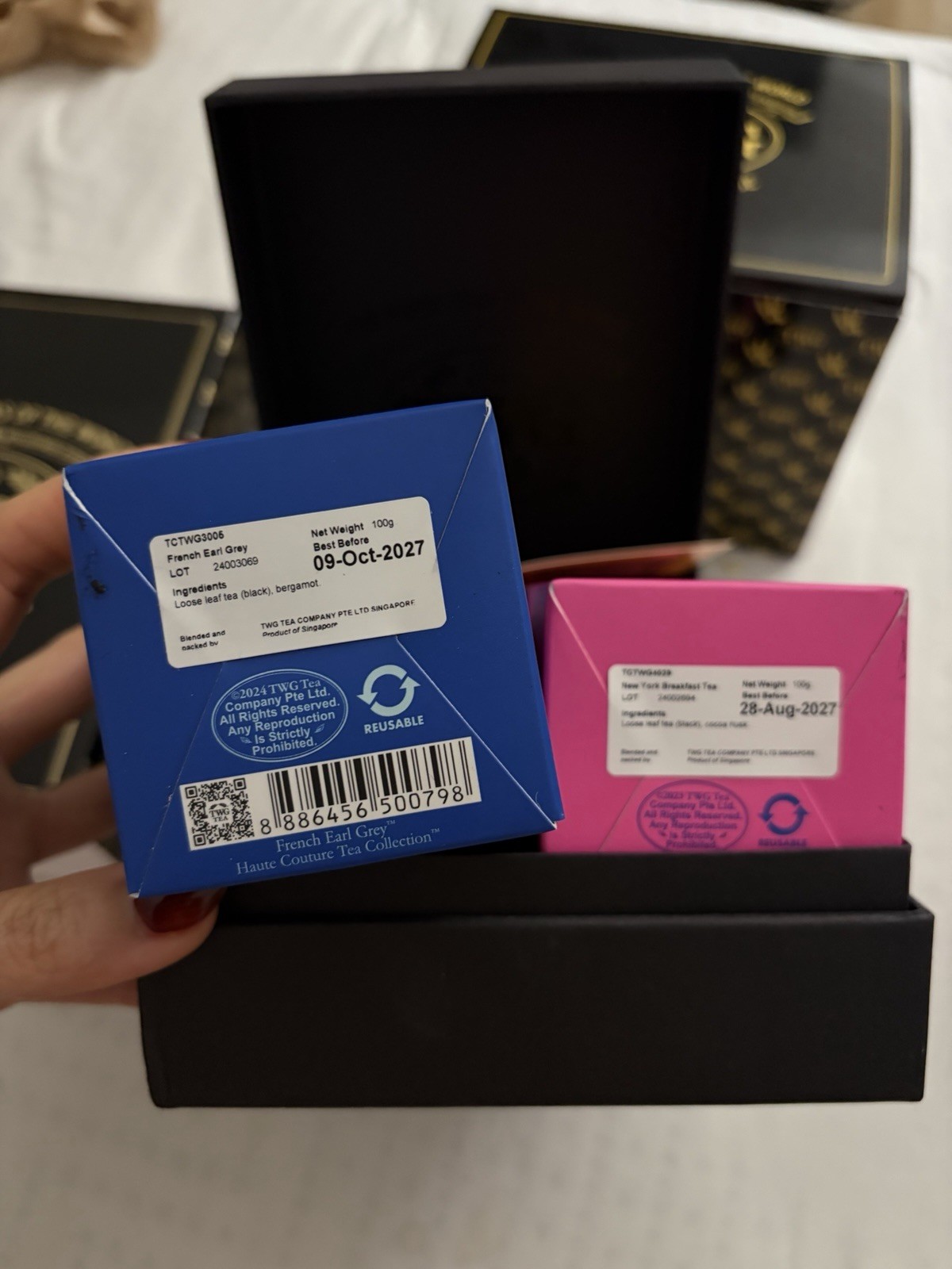 TWG Tea Set (French Earl Grey & New York Breakfast) 100g Each with TWG Mug Gift